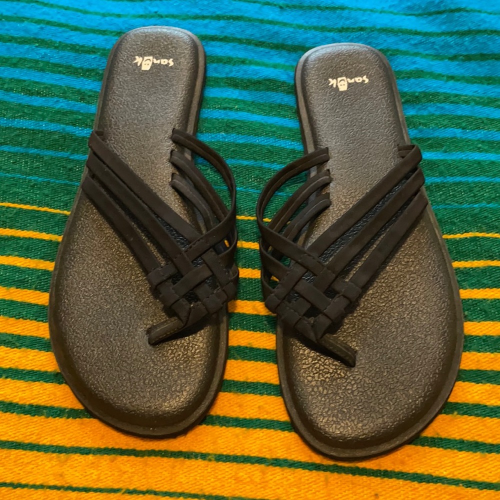 Women’s Sanuk Yoga Salty Flip Flop sz8